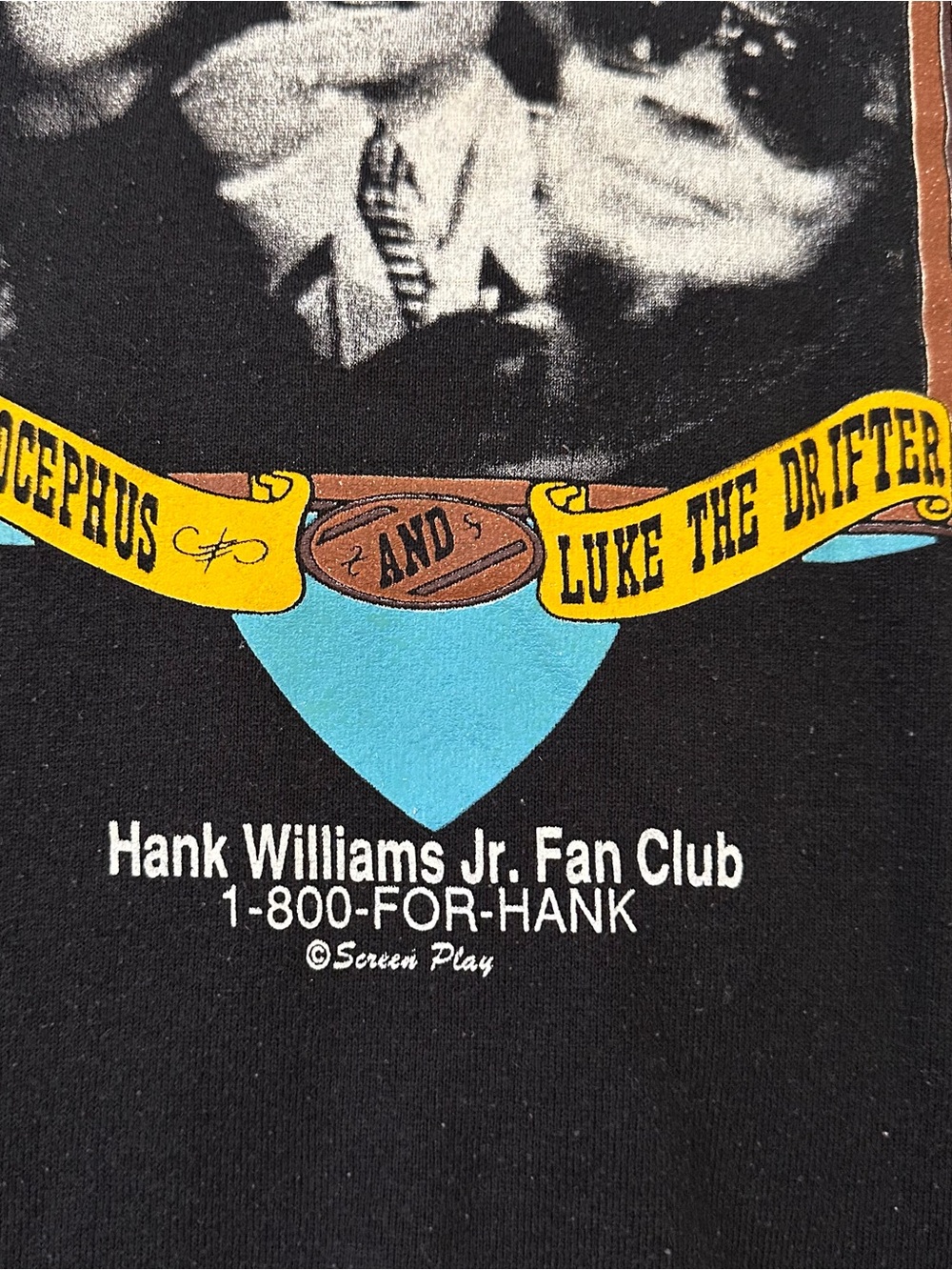 VTG 80s Hank Williams There’s A Tear In My Beer Double Eagle Tour Sweatshirt XXL - Picture 8 of 10